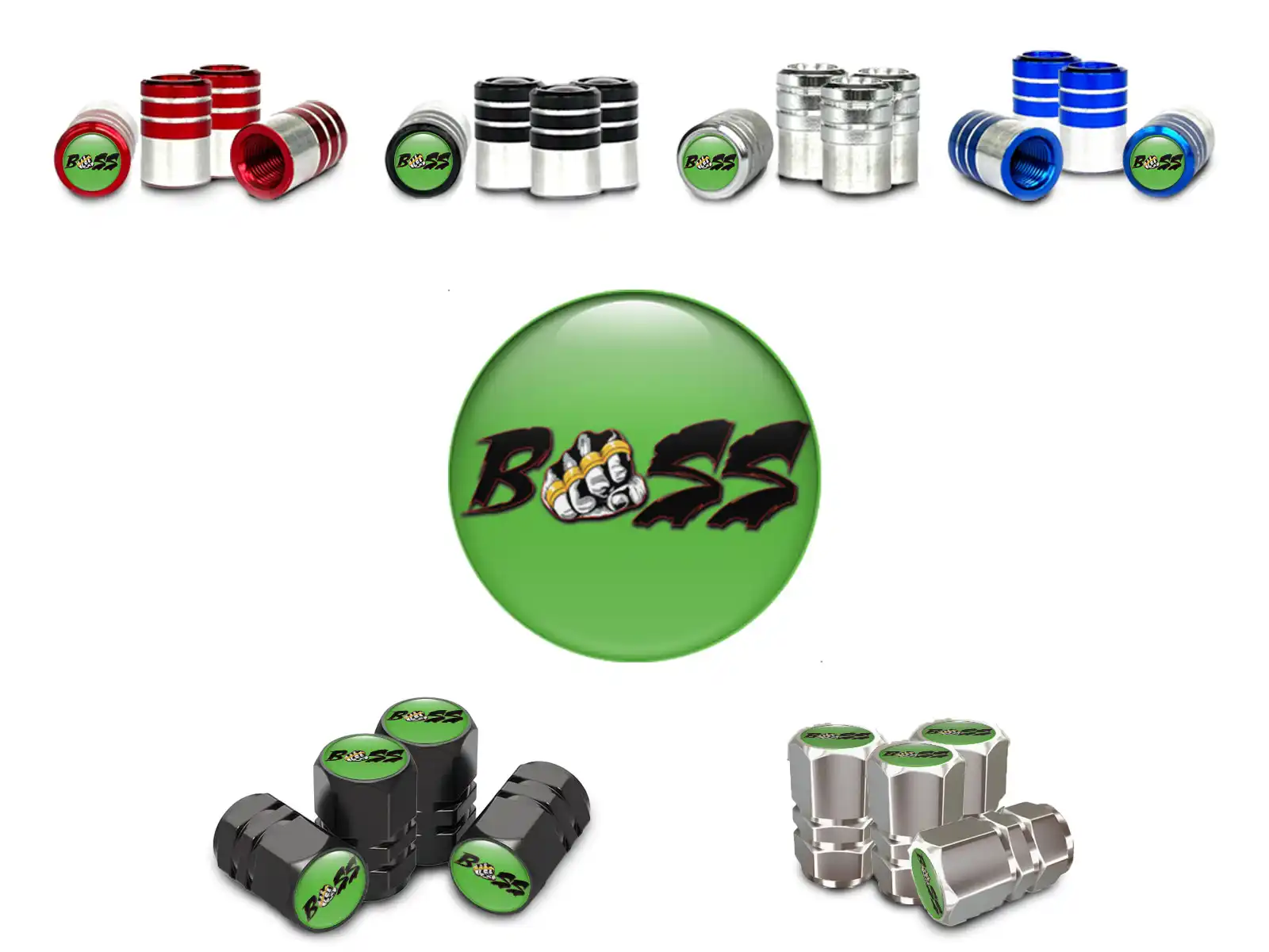 Rim Valve Stem Covers SUVs Force Style